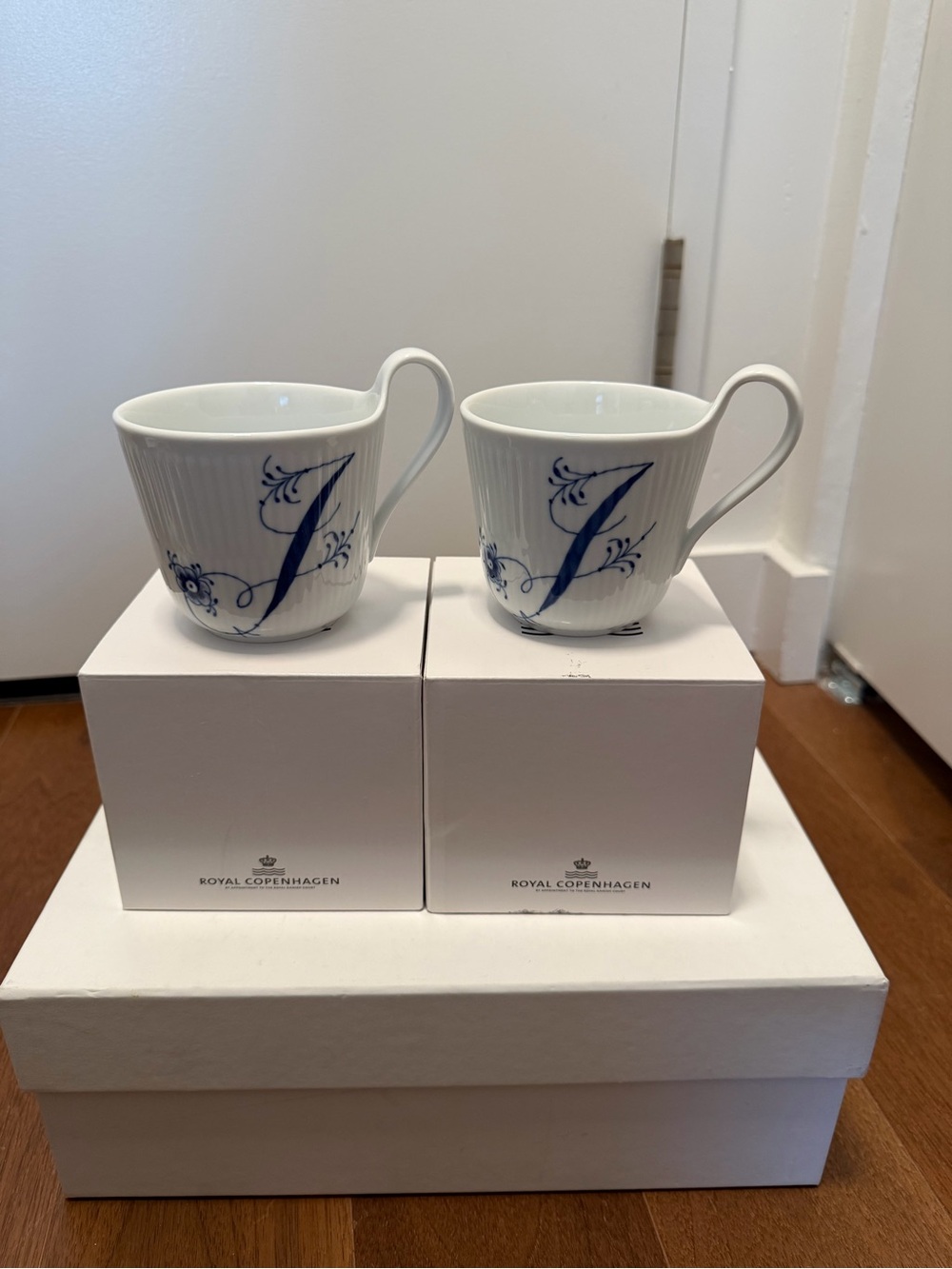 Royal Copenhagen J Alphabet Collection Mug